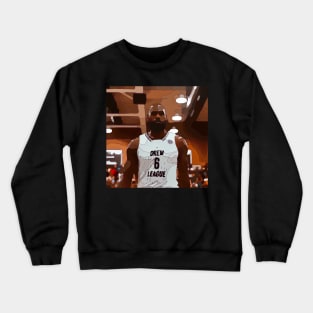 Lebron James in a League Crewneck Sweatshirt